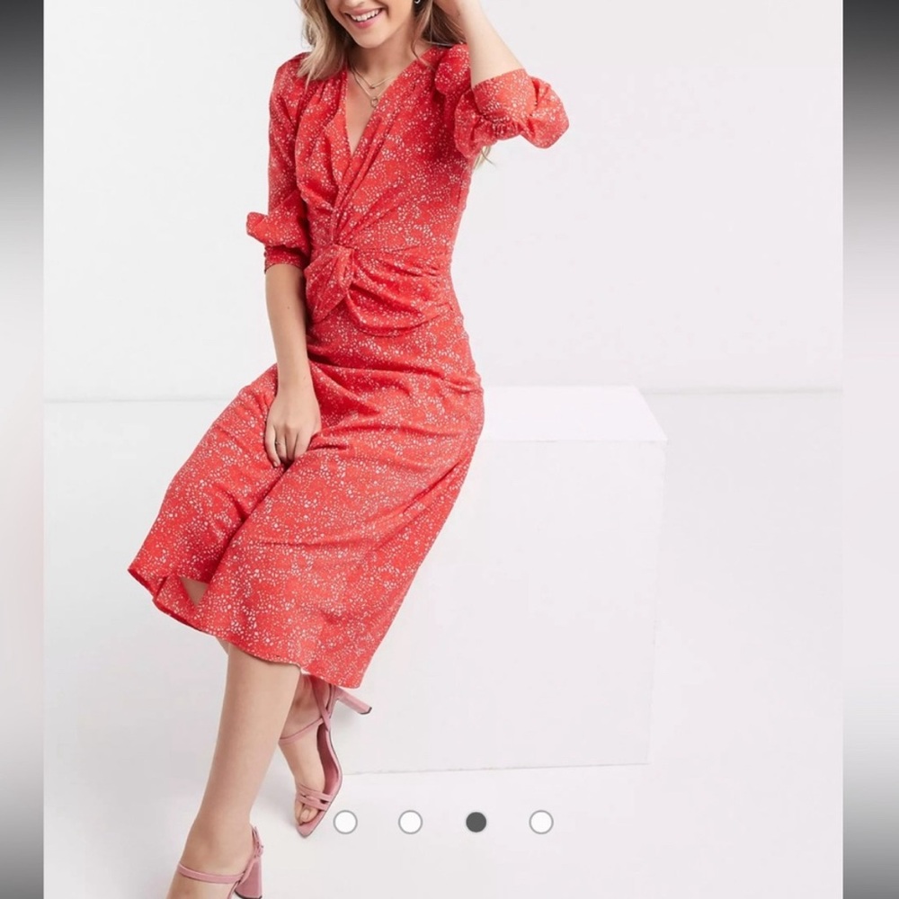 ASOS Design Red Dress Size 8 Cute!